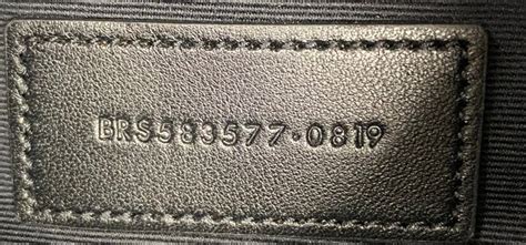 saint laurent serial number